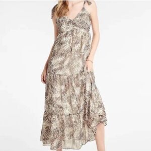 EXPRESS Woman’s Animal Print Maxi Dress Size Large